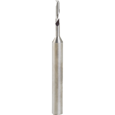 Mèche à défoncer carbure monobloc pour aluminium - hélice positive - 1 coupe