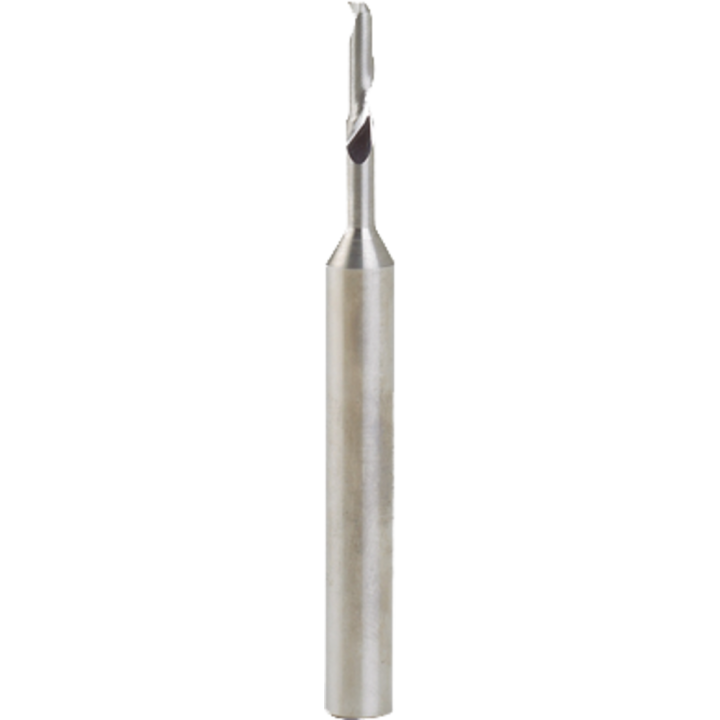 Mèche à défoncer carbure monobloc pour aluminium - hélice positive - 1 coupe