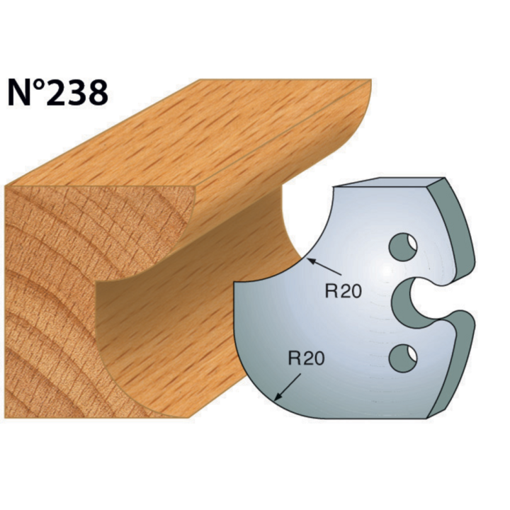 Cuchillas altura 50 mm