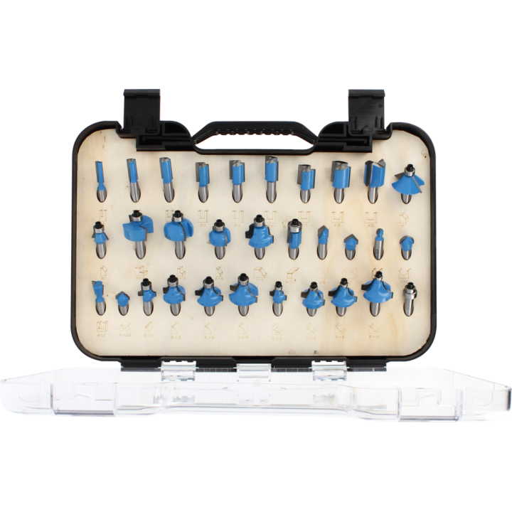Coffret de 30 mèches de défonceuse