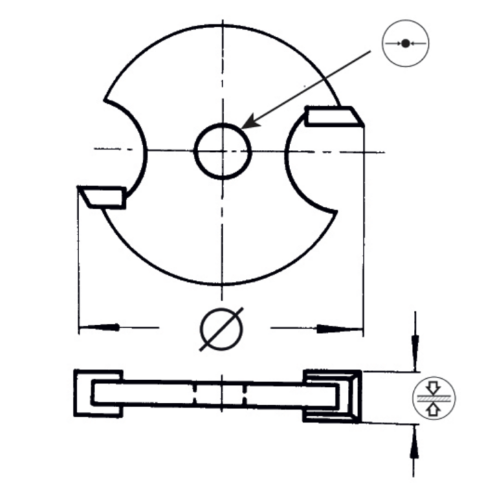 Disque à rainer