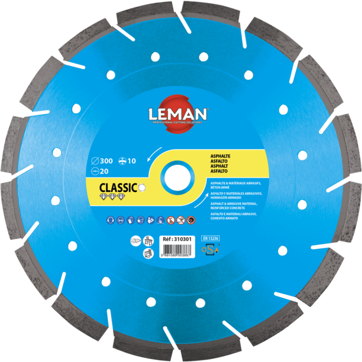 Disque diamant asphalte, béton armé