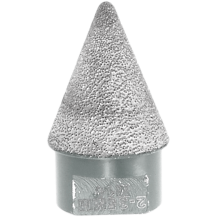 Meule diamantée profil conique
