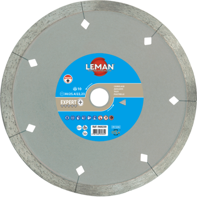 Diamond blade continuous rim floor tile