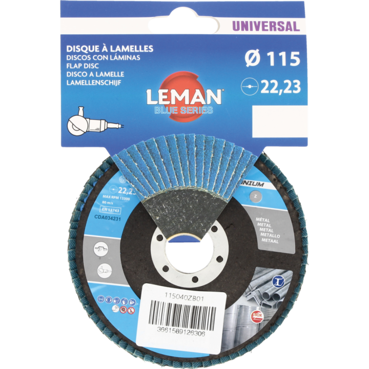 Disque à lamelles bombé zirconium