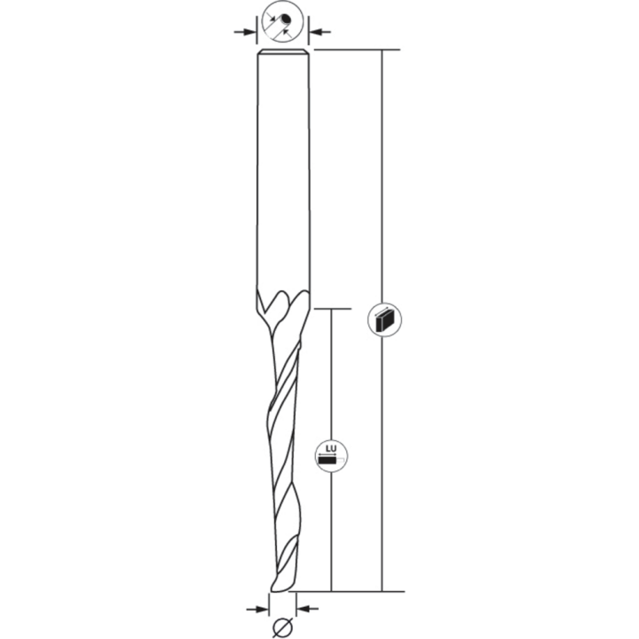 Single lip drill bit