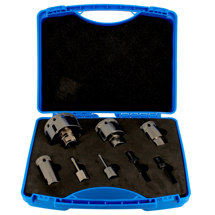 Set di 6 sega a tazza diamantate m14 per gres porcellanato