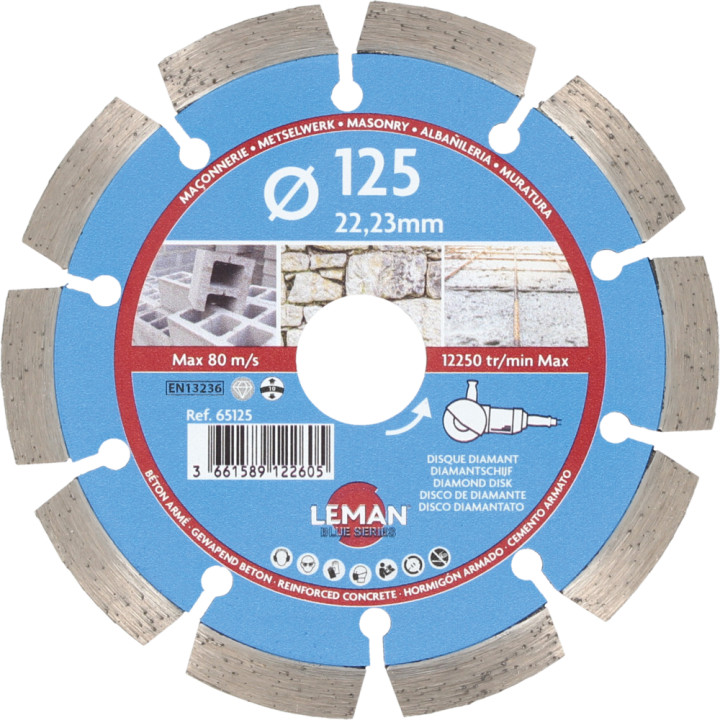 Disque diamant beton armé, aciers