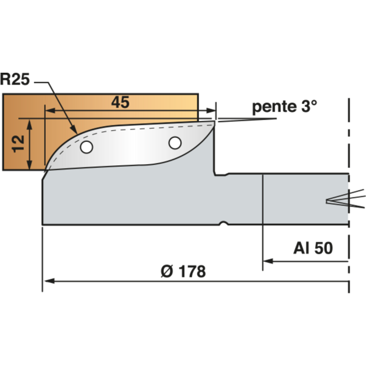 Porte-outils plate-bande tonneau