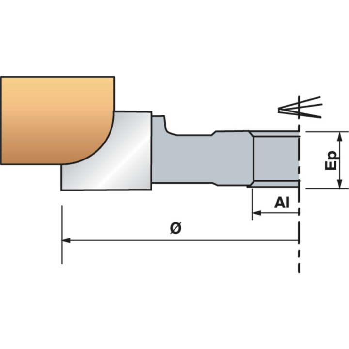 Fresa 14 di tondo