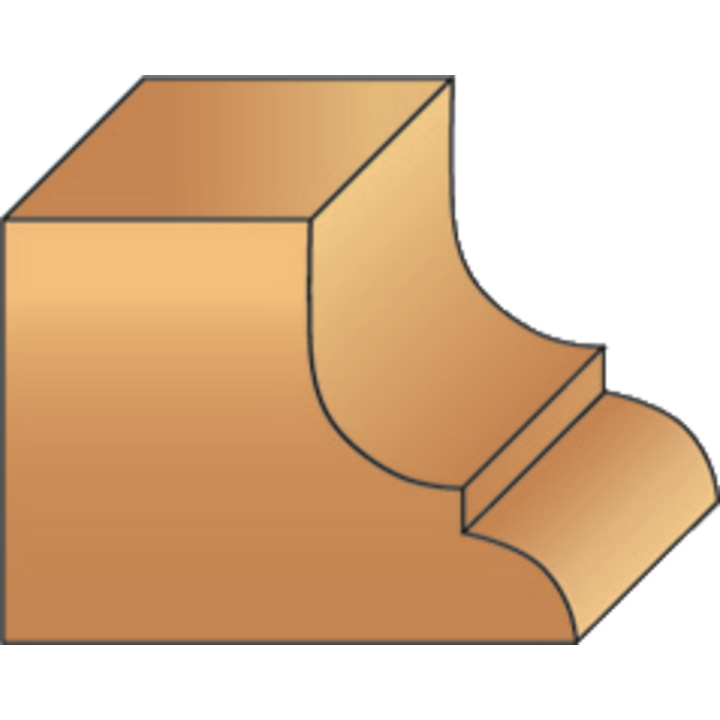 Drill bit for decorative moulds + guide