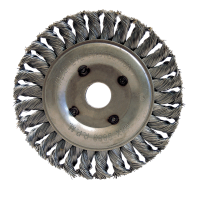 Brosse circulaire fil acier torsadÉ