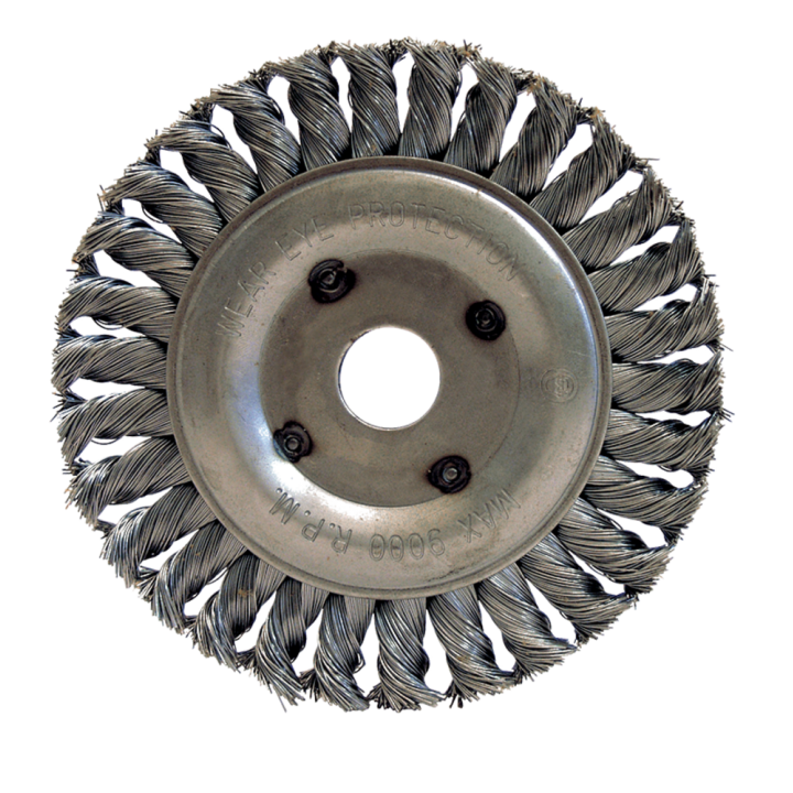 Brosse circulaire fil acier torsadÉ