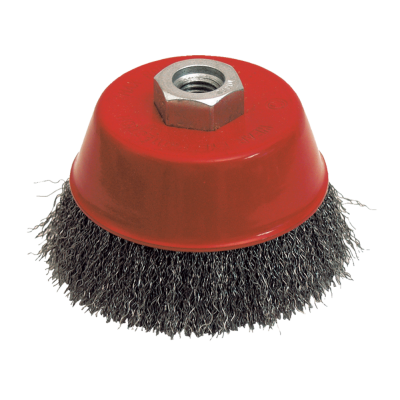 Brosse conique fil acier ondulÉ