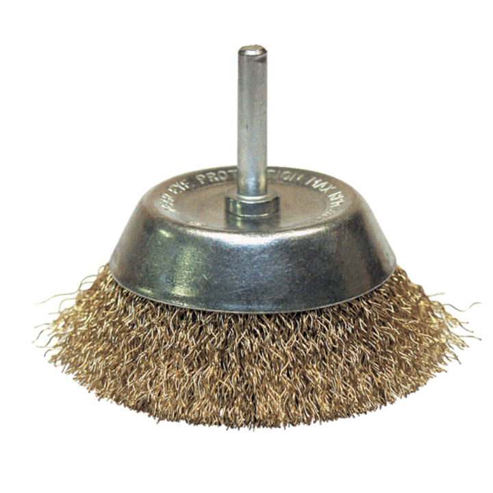 Brosse conique fil laiton ondulÉ