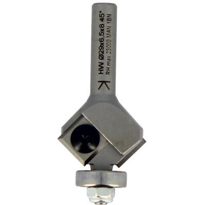 MÈche d'affleureuse À plaquettes rÉversibles + guide