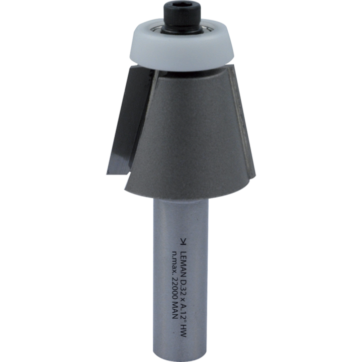 Fresa de biselado + guía  delrin