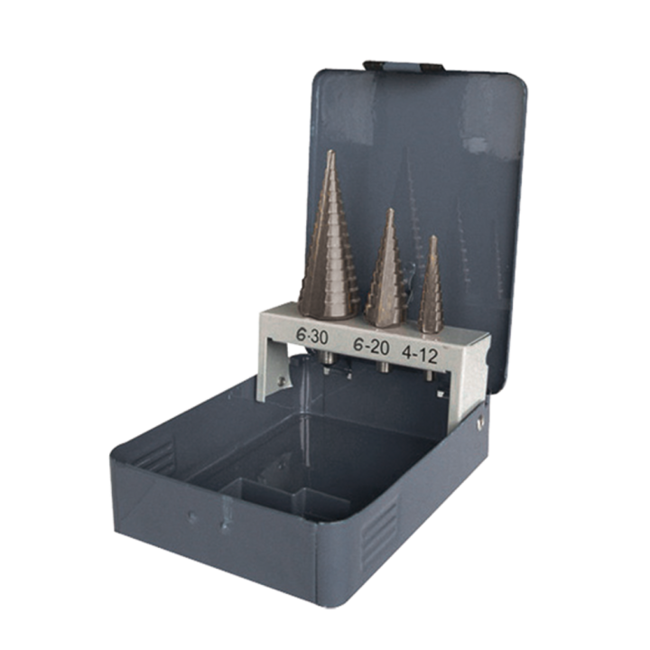 Coffret de 3 forets ÉtagÉs mÉtal hss