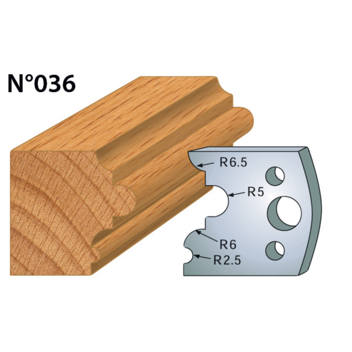 Cuchillas altura 40 mm
