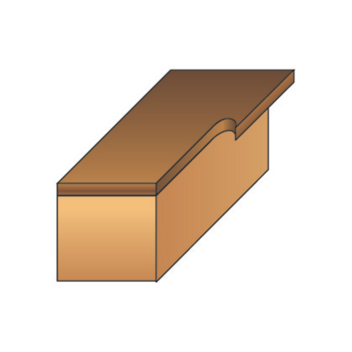 MÈche d'affleureuse droite + guide