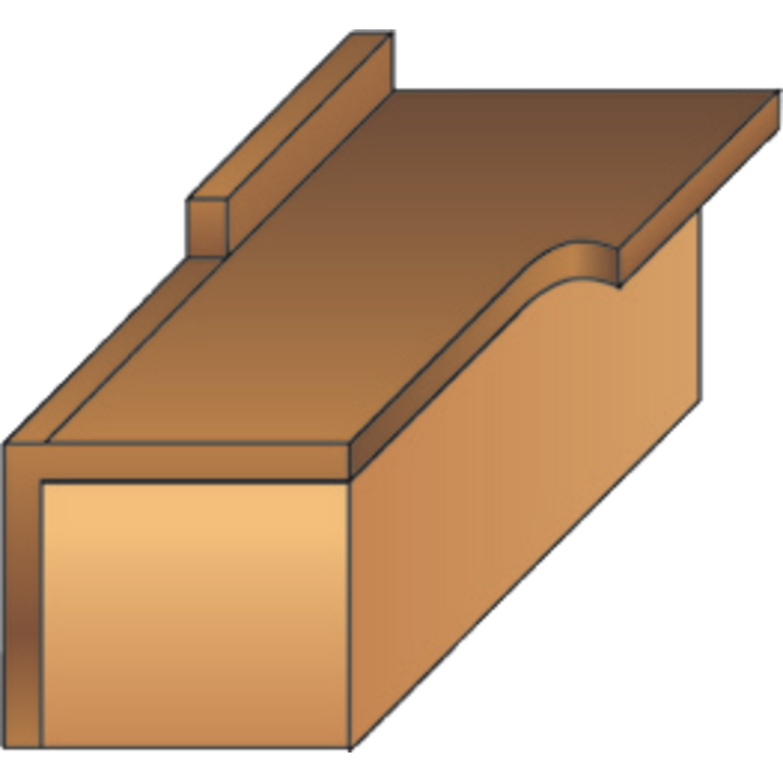 Fresa para recortadora recta