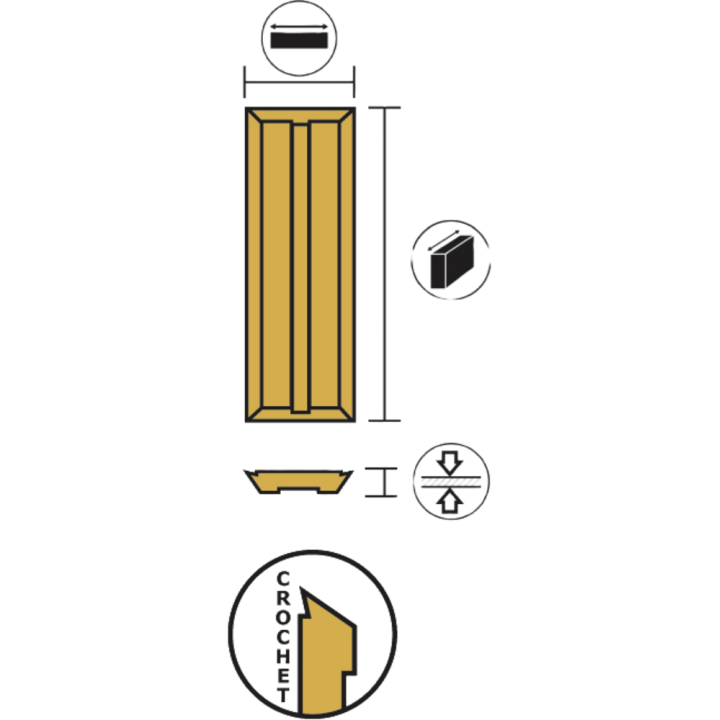 Snijplaten carbide met titanium bekleding