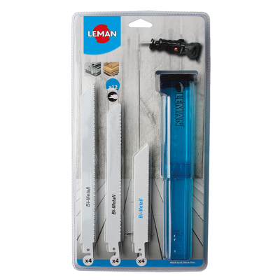 Assortiment de 12 lames de scie sabre