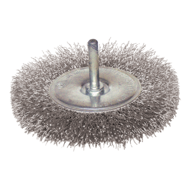 Brosse circulaire fil inox ondulÉ