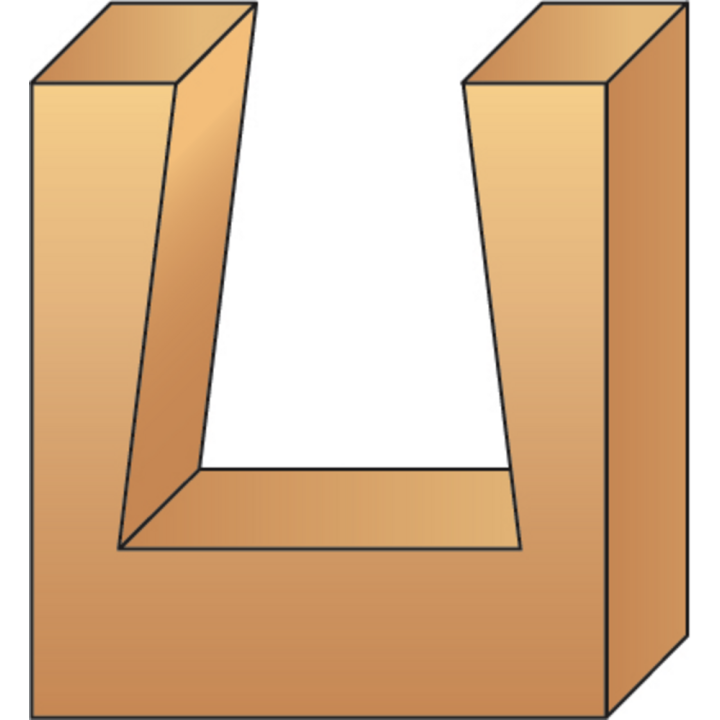 MÈche d'assemblage À queue d'aronde