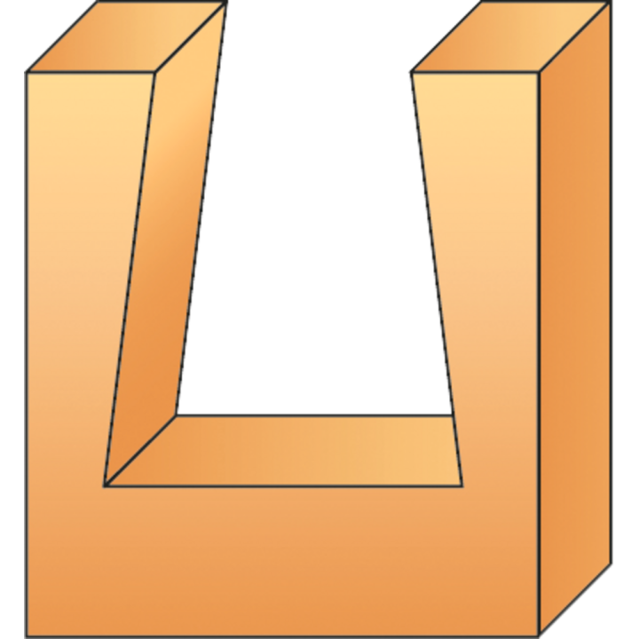 MÈche queue d'aronde 15 À plaquette