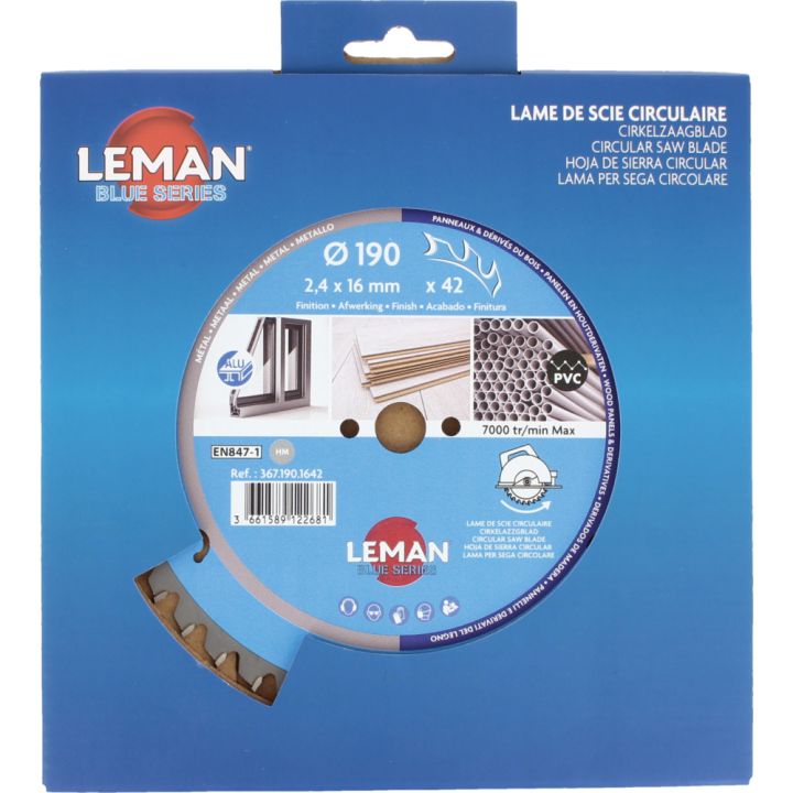 Lame de scir circualire pour machines portatives et À onglets