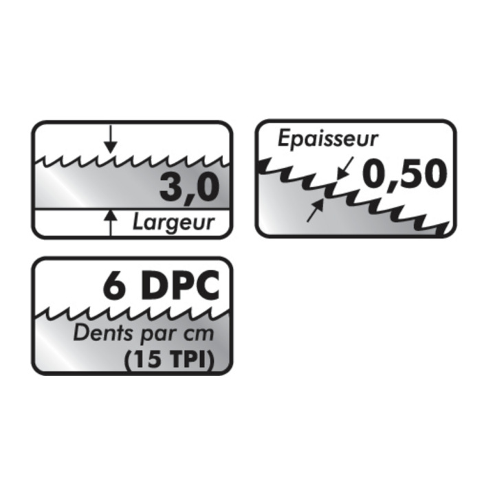 Lame de scie À chantourner avec ergots