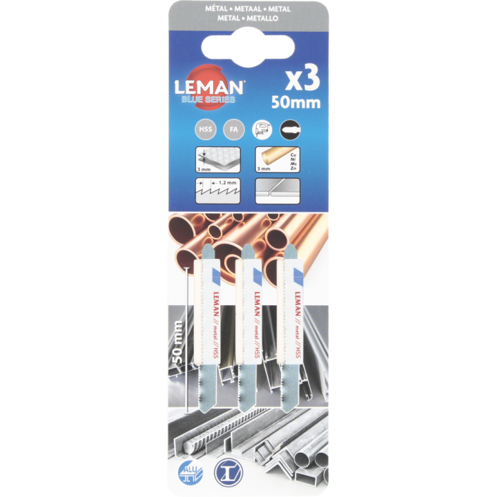 Carte 3 lames de scie sauteuse