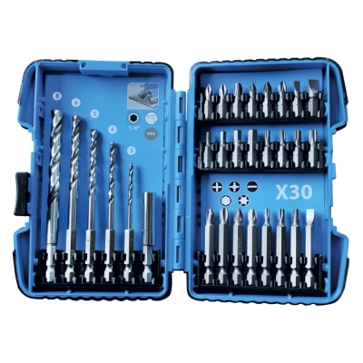 Coffret embouts et forets mÉtal 14'' 30 piÈces