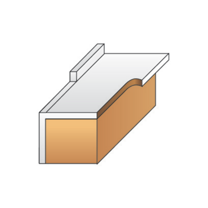 MÈche d'affleureuse droite