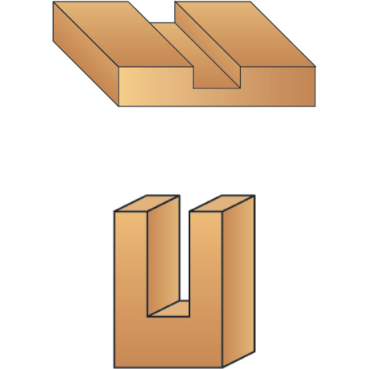 MÈche À rainer À 2 plaquettes rÉversibles