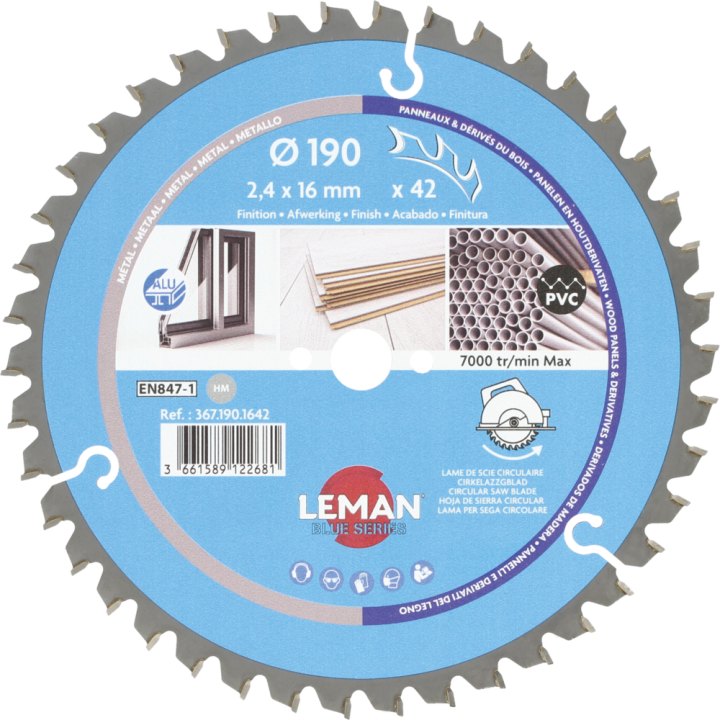 Lame de scir circualire pour machines portatives et À onglets