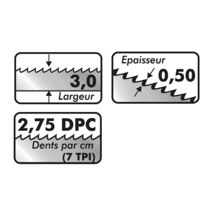 Lame de scie À chantourner avec ergots