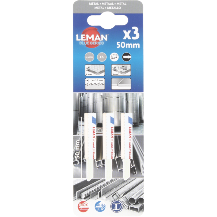 Carte 3 lames de scie sauteuse