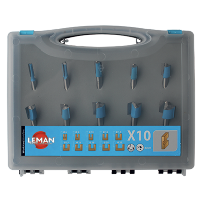 Coffret de 10 mÈches À rainer droites