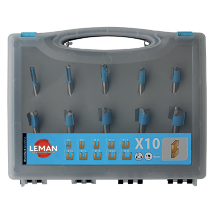 Coffret de 10 mÈches À rainer droites