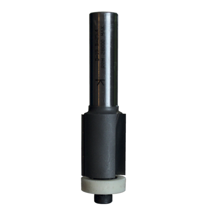 MÈche d'affleureuse droite + guide  delrin