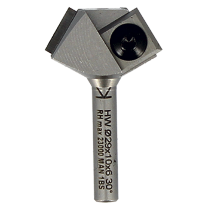 MÈche d'affleureuse À plaquettes rÉversibles