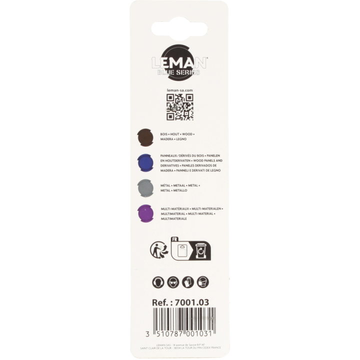 Carte 3 lames de scie sauteuse multimatÉriaux