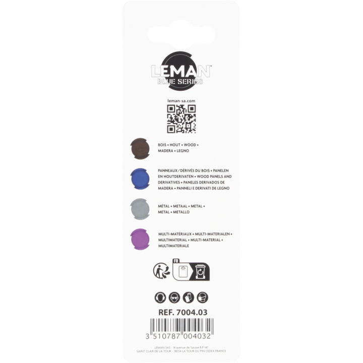 Carte 3 lames de scie sauteuse