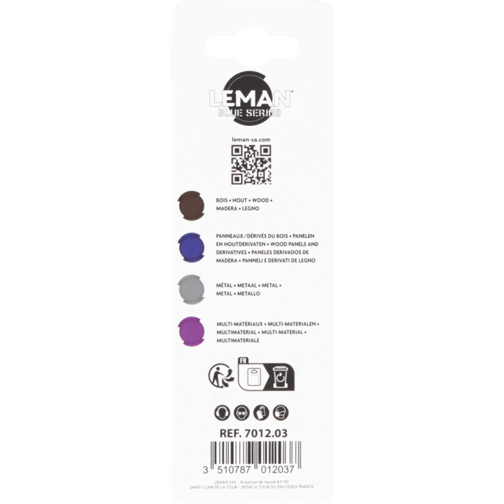 Carte 3 lames de scie sauteuse