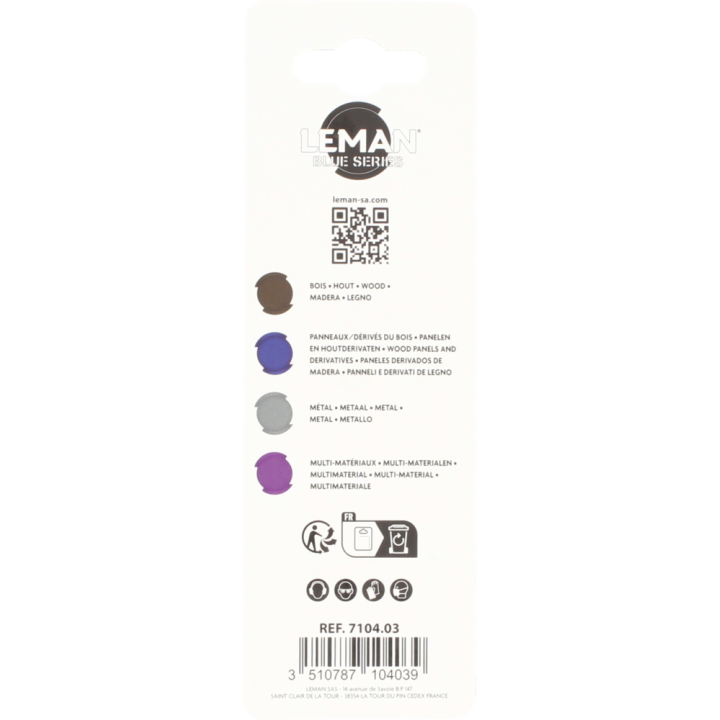 Carte 3 lames de scie sauteuse