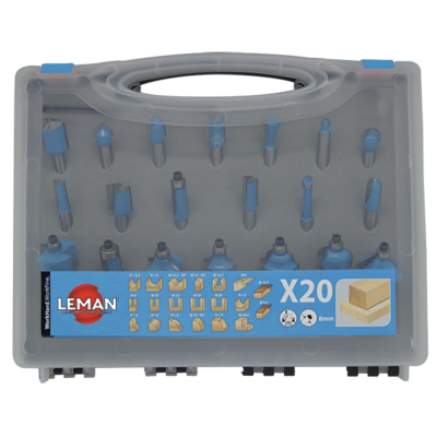 Coffret de 20 mÈches de dÉfonceuse