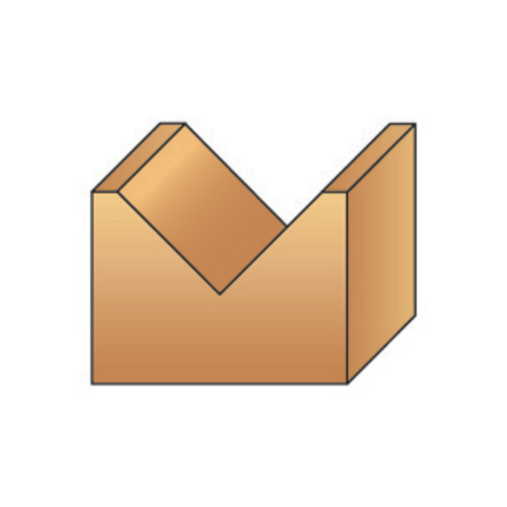 MÈche À rainure en  v