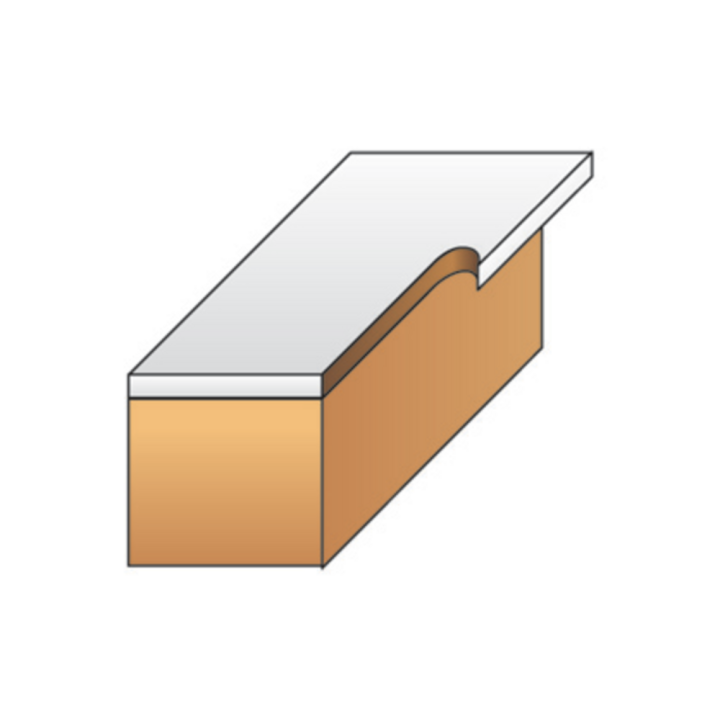 MÈche d'affleureuse droite + guide